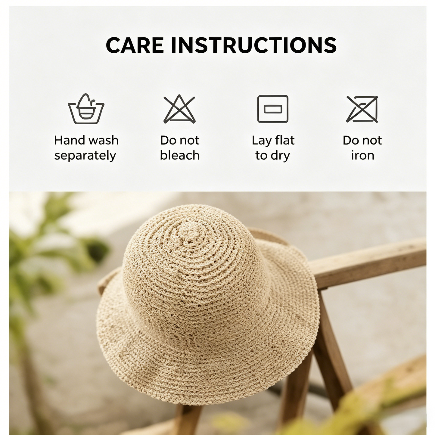 🌞 Breathable Straw Bucket Sun Hat | UV Protection & Foldable-WBJ