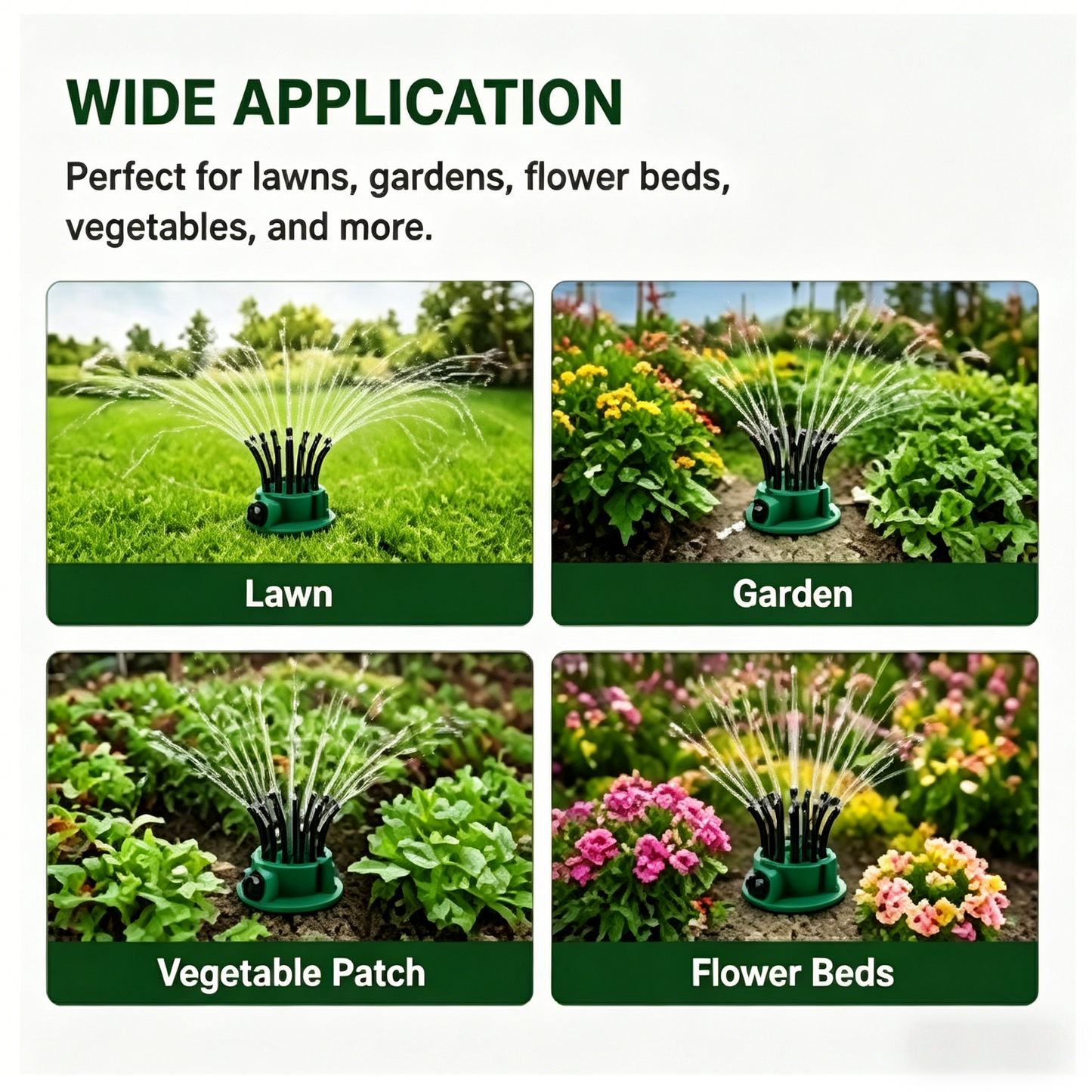 🌱 12-Head 360° Adjustable Garden Sprinkler | Water Every Corner of Your Yard-WBJ