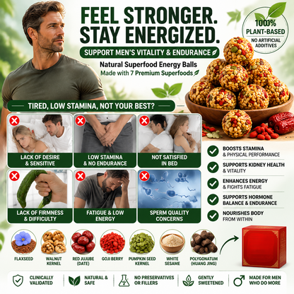 💪Red Date Goji Flaxseed Nut Balls –🥰Bring your bodyback to its youthful prime!-AUX