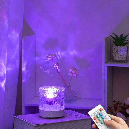 ✨Water Ripple Night Light, 16 Colors RGB Mood Lamp with 4-Speed Dynamic Projection✨-XXS