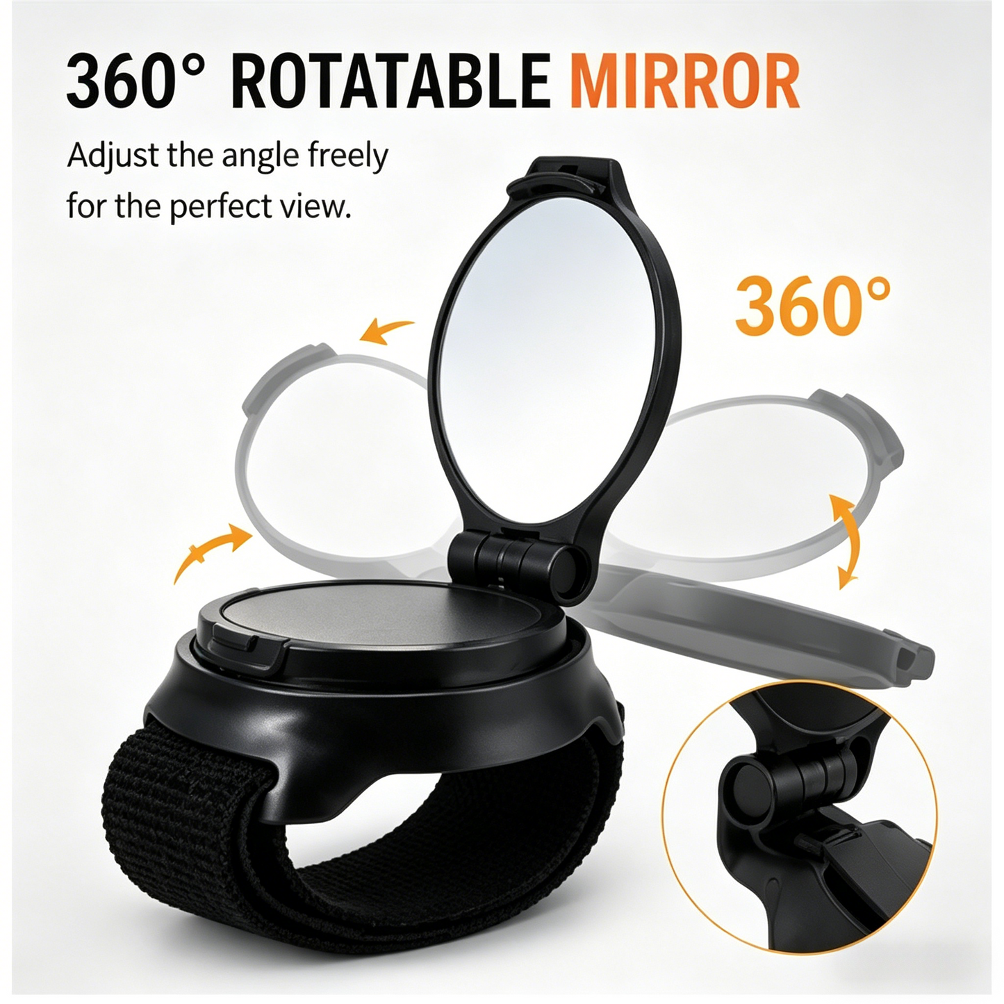 🚴‍♂️ Wrist Bike Rearview Mirror | Ride Safe, See Behind You Effortlessly-WBJ