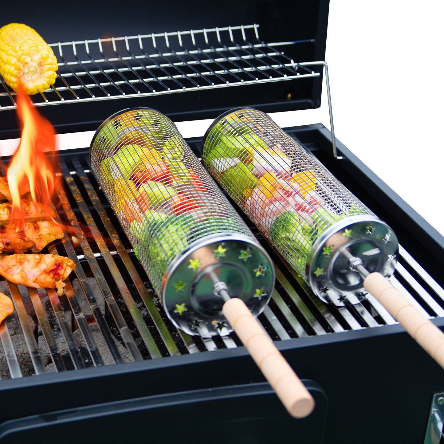 This Rolling Grill Basket Changes BBQ Forever 🔥