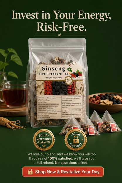☕Deep Sleep & Glow Tea  | 100% Organic Ginseng Blend 🌱-III
