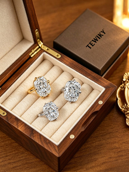 🌟1 Pair Romantic Cubic Zirconia Stud Earrings For Women High Quality Earrings For Party Engagement Anniversary Jewelry Valentine's Day Gift Artificial Zirconia Earrings-XLB
