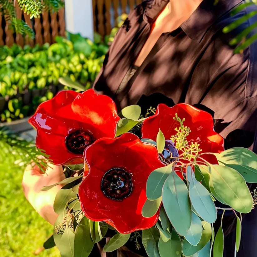 🌸 Everlasting Garden Blooms - Handmade Metal Flower Garden Stake🐦-JY