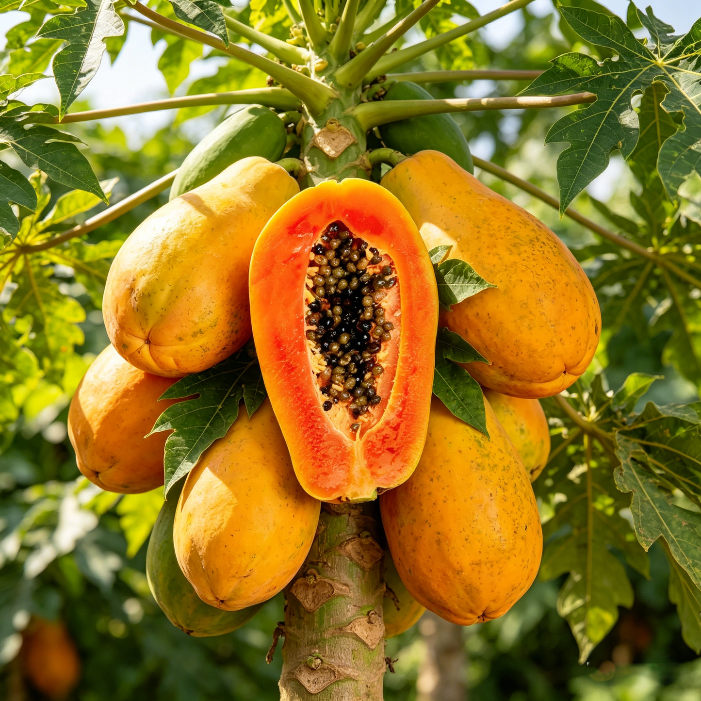 🥭✨ Premium Fresh Golden Papayas | Sweet, Juicy & Sun-Ripened Goodness