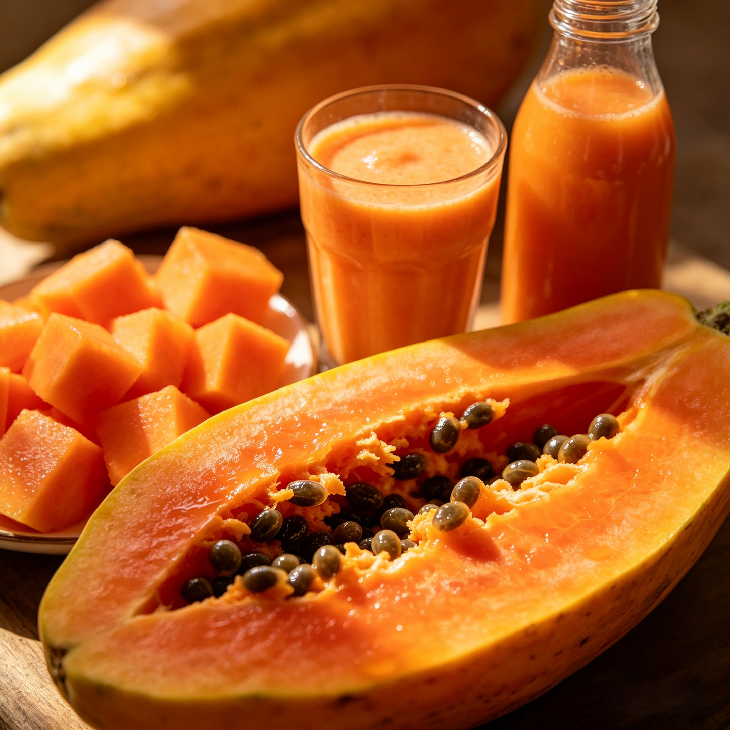 🥭✨ Premium Fresh Golden Papayas | Sweet, Juicy & Sun-Ripened Goodness