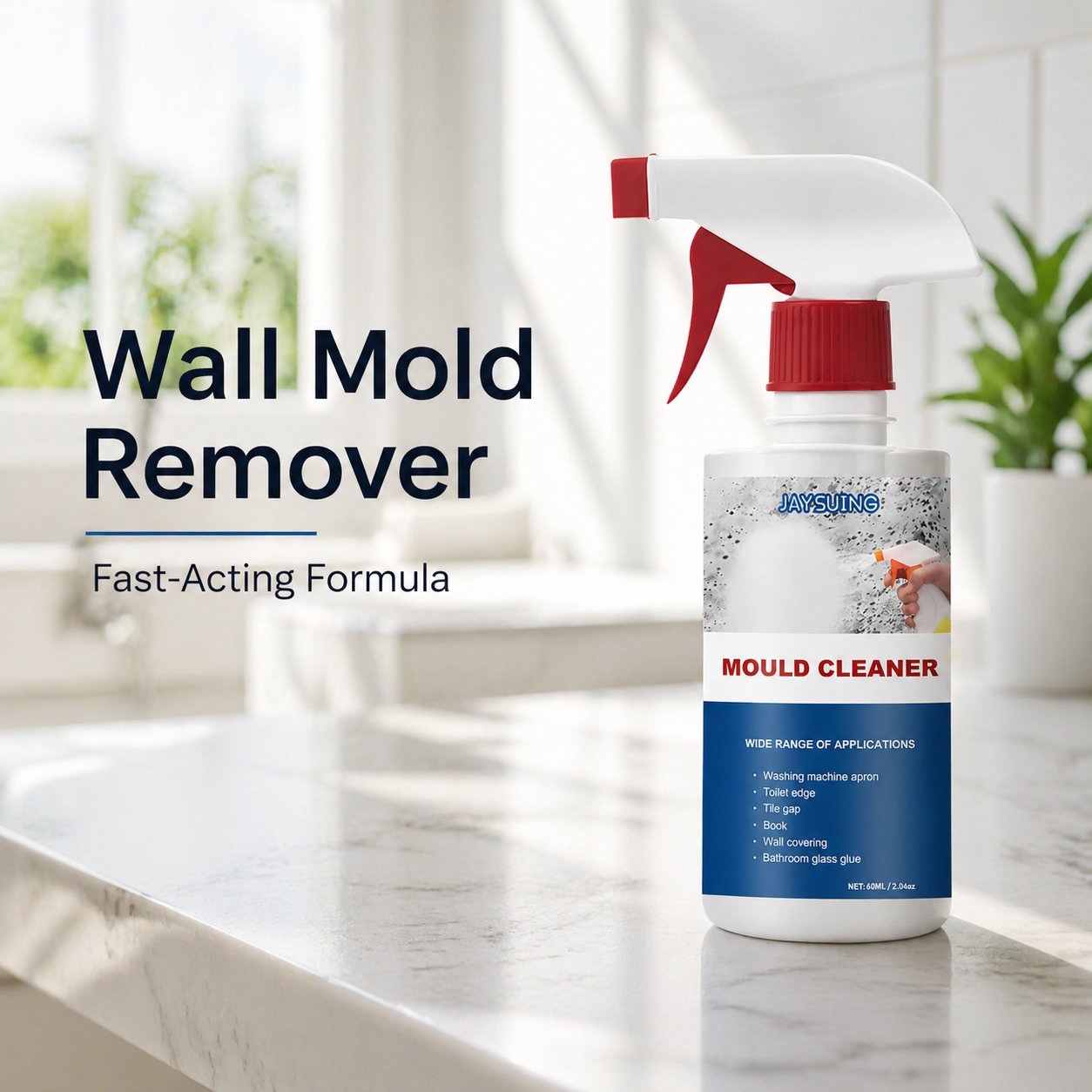 Instant Wall Mold Remover Spray - Fast-Acting Tile & Bathroom Cleaner (Visible Results)-III