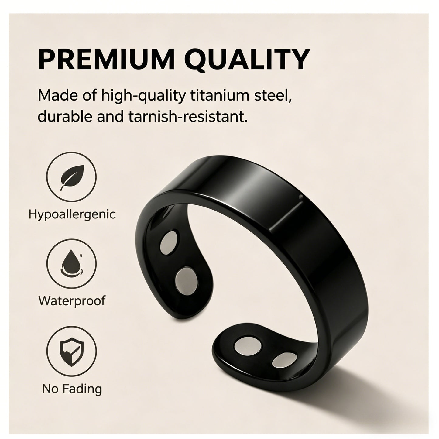 ✨ Natural Health Magnetic Titanium Steel Ring-WBJ