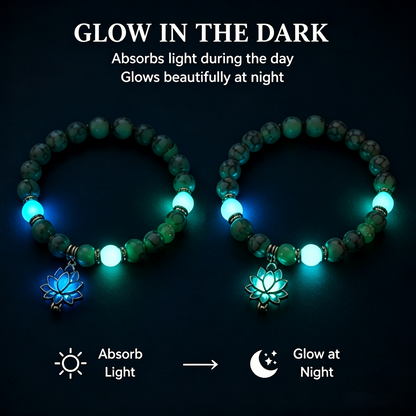 🪷 Luminous Lotus Energy Bracelet | Natural White/Blue Turquoise-WBJ