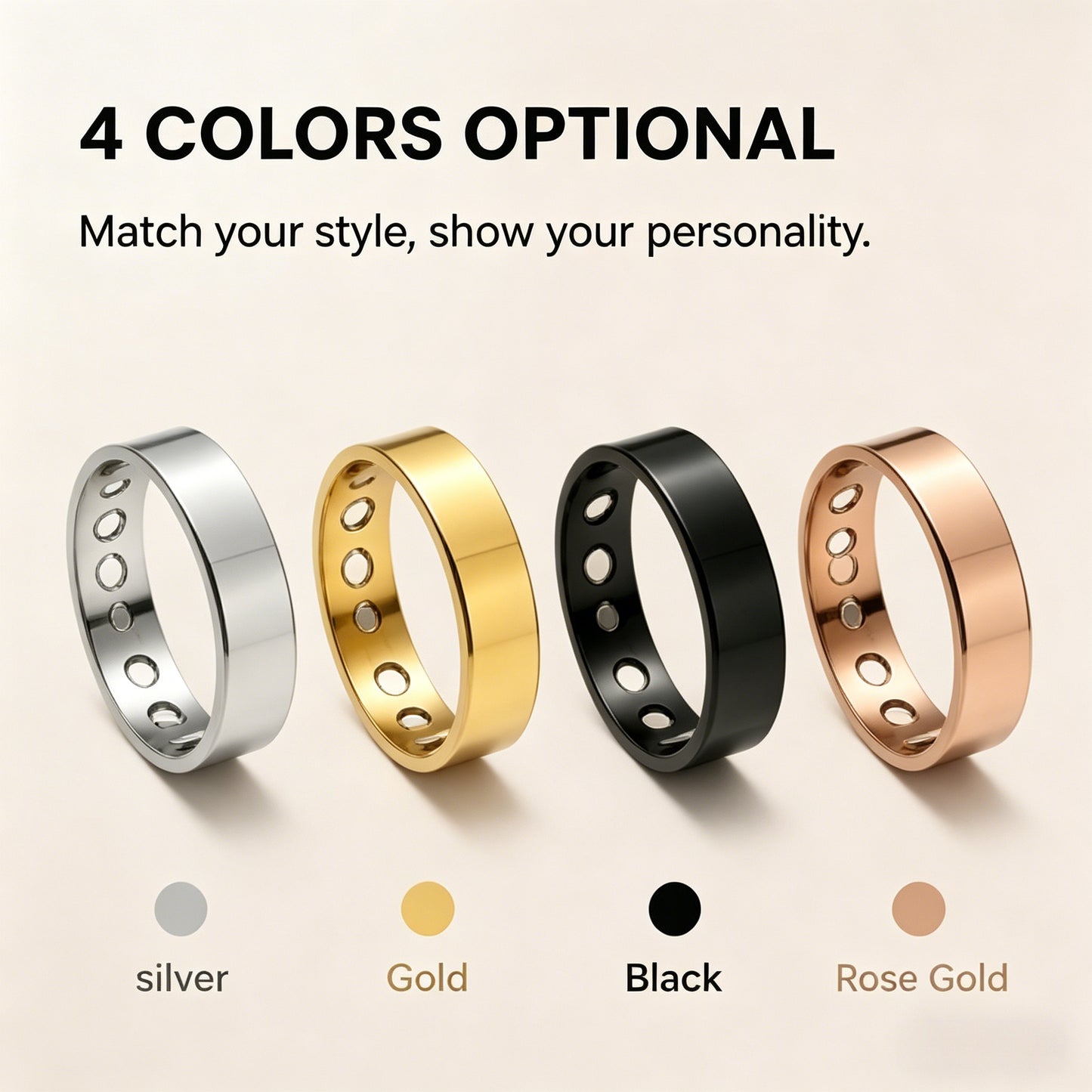 ✨ Natural Health Magnetic Titanium Steel Ring-WBJ