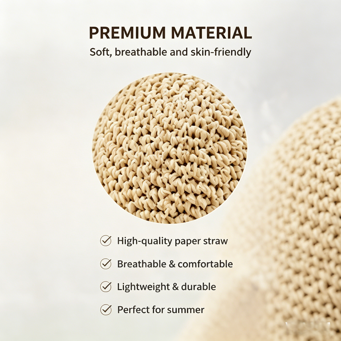 🌞 Breathable Straw Bucket Sun Hat | UV Protection & Foldable-WBJ