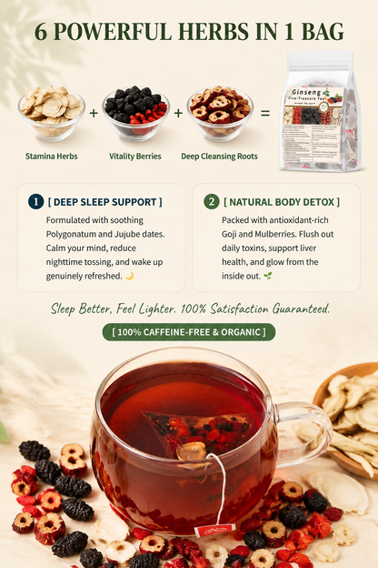☕Deep Sleep & Glow Tea  | 100% Organic Ginseng Blend 🌱-III