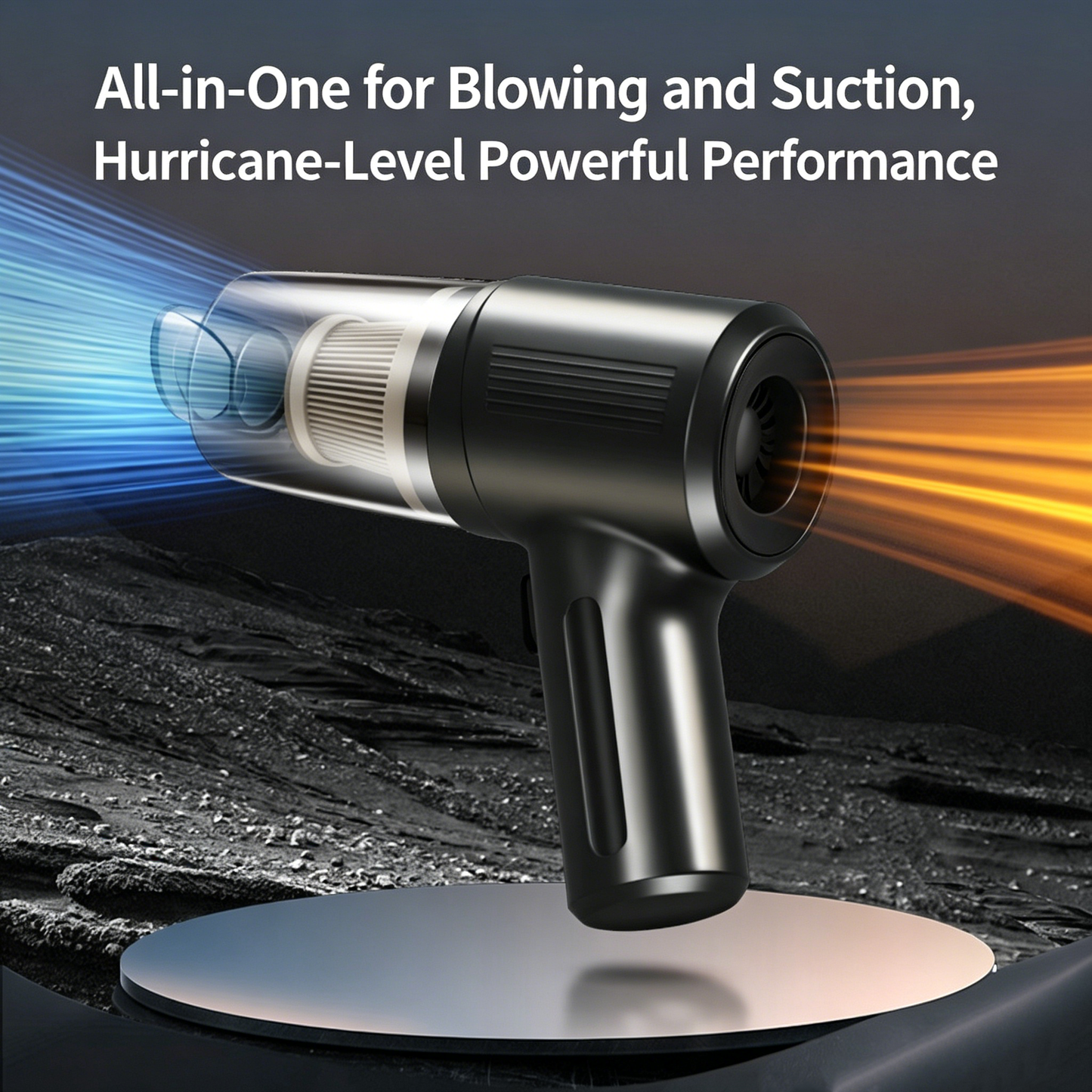 Wireless Handheld Car Vacuum Cleaner I 3000Pa Strong Suction, Blow &Vacuum 2-in-1, Car & Home Dual Use-CJP