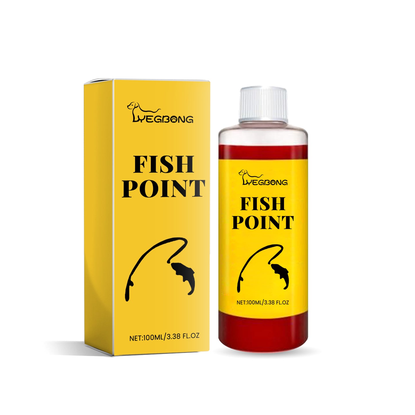 🎣 Ultimate fishing kit 6 pieces Concentrated Fish Attractant - Fast-Acting Red Worm Bait Additive for Freshwater Fishing -III