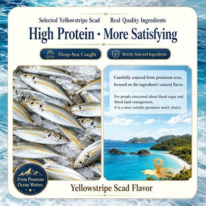🐟 Nourish your body with high-quality deep-sea fish protein and the crisp texture of goldstripe trevally — a ready-to-eat snack tailored for those mindful of vascular health-CJP