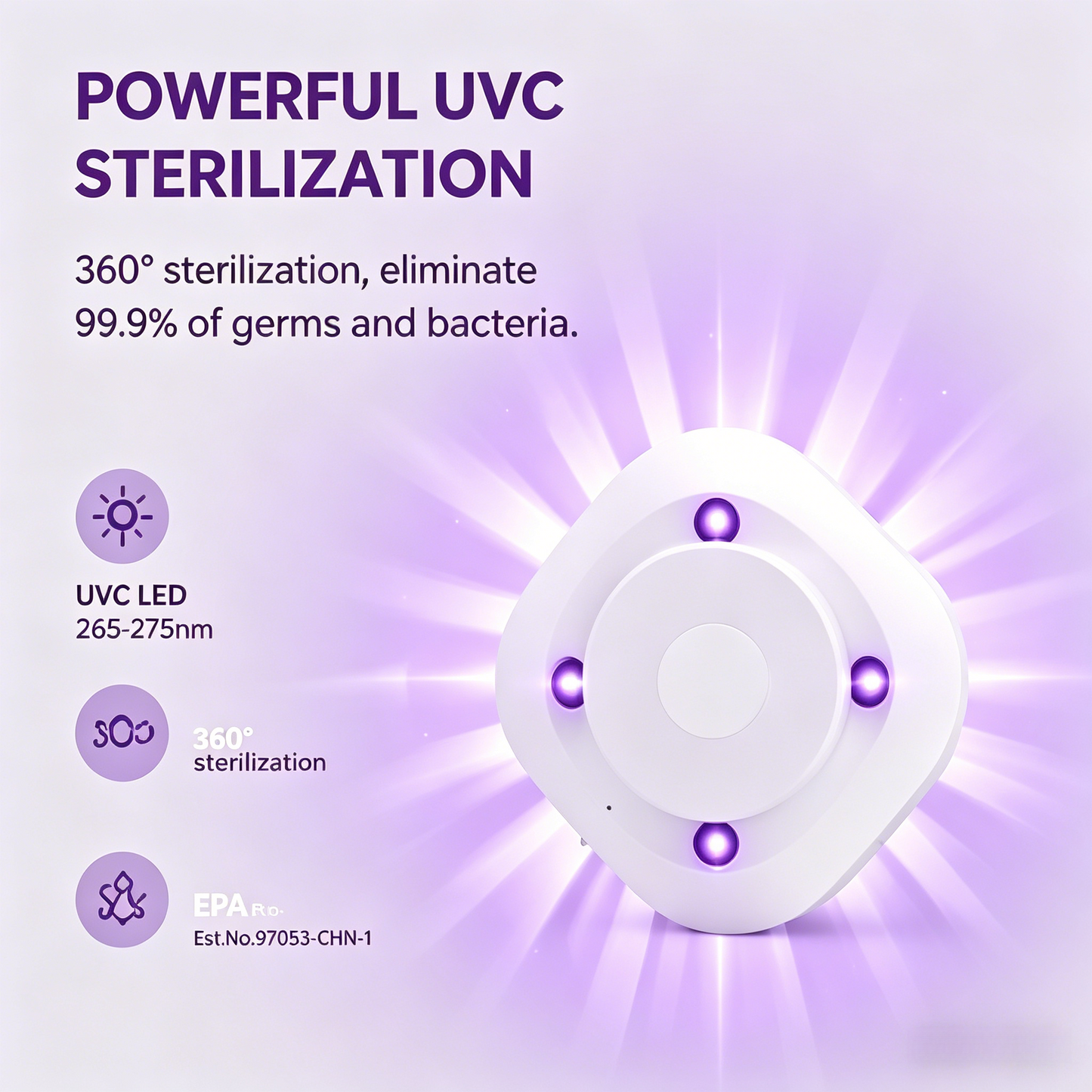 🛁 Bathroom Essential Toilet UV Sterilizer – Auto Sensor, Night Light & Eco-Friendly-WBJ
