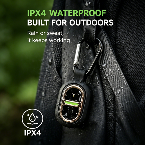 🦟 Portable Ultrasonic Mosquito Repellent | Rechargeable 15-Day Battery, IPX4 Waterproof, Chemical-Free Safe for Family-LT