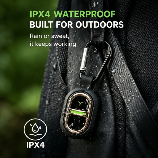 🦟 Portable Ultrasonic Mosquito Repellent | Rechargeable 15-Day Battery, IPX4 Waterproof, Chemical-Free Safe for Family-LT