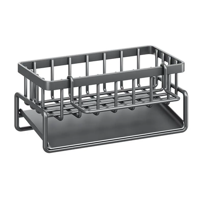 💧Kitchen Sink Organizer, 1 Count Space-Saving Sponge, Soap, Brush and Cloth Storage Rack, Kitchen Sink Storage Rack for Home and Dining Room-xlb