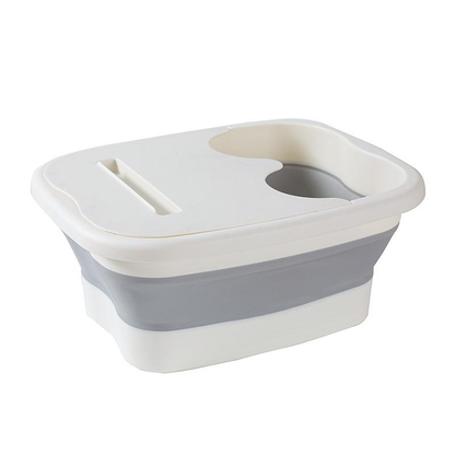 🐳Portable Folding Foot Bath Tub with Massage Function, Space-Saving Design, Hanging & No Power Required, Home Bedroom Bathroom Accessory, Home Goods-XLB