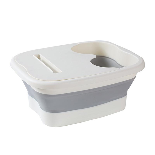 🐳Portable Folding Foot Bath Tub with Massage Function, Space-Saving Design, Hanging & No Power Required, Home Bedroom Bathroom Accessory, Home Goods-XLB