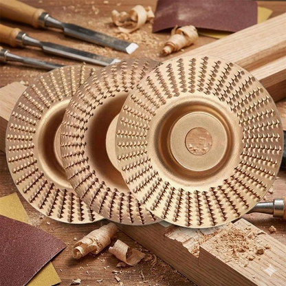 🪵Wood Carving  Disc Set for Angle Grinder, Grinding & Shaping Wheel for Wood Cutting, Durable Grinder Attachment Set-XLB