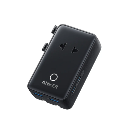 ✨Travel Adapter, 5-Port Power Adapter with 1 AC, 2 USB-A, and 2 USB-C Ports, Smart Temperature Control, Compatible with Over 200 Countries, Ideal for Travel-XLB