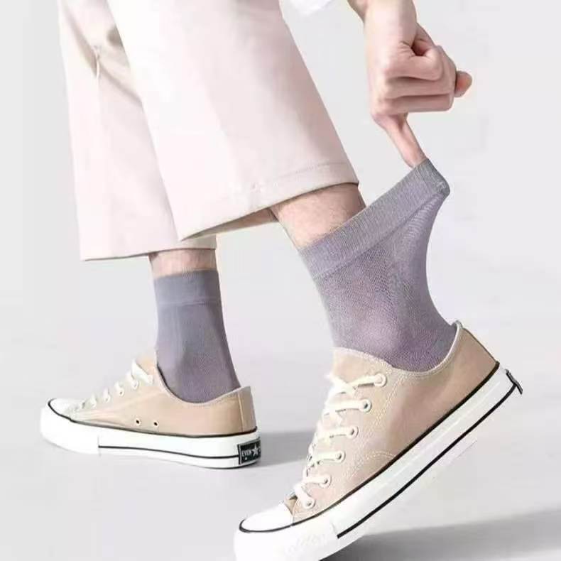 Ultra-Thin Breathable Mesh Socks for Men – Stay Cool, Dry & Comfortable All Day-JY