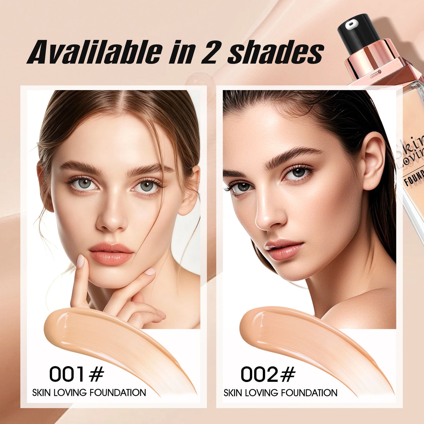 Long-Wearing Foundation, Transfer-Proof, Long Lasting, High Coverage-TRL