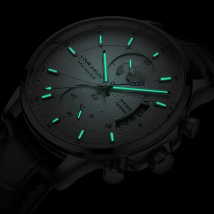 ⌚ Elegant Men's Quartz Watch ✨ Globe Design Business Casual Wristwatch-XLB