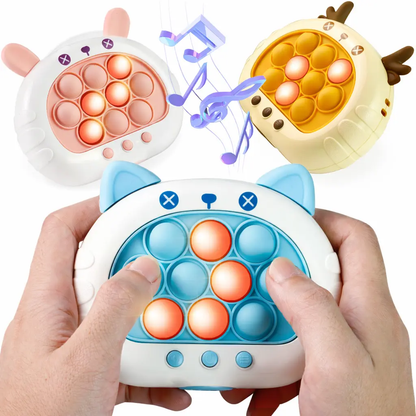 🎮Fast Push Pop Game Toy for Kids – Electronic Puzzle with Lights & Music, Memory Challenge, Multiplayer Mode, Stress Relief Toy for Children-XLB