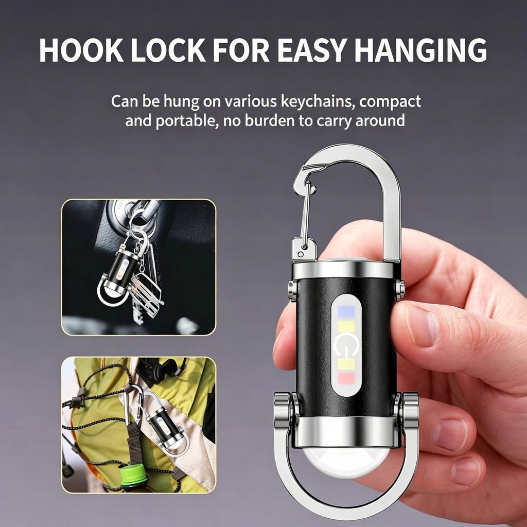 ✨ Ultra Bright Multi-Function Keychain Flashlight – Your All-in-One EDC Light-CJP
