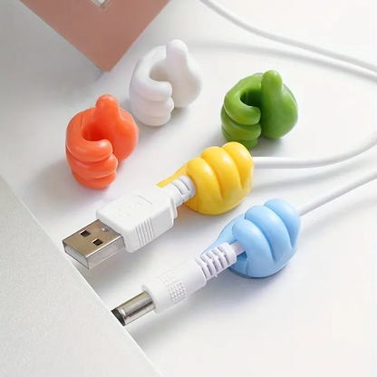 👍10 Pcs Silicone Self-Adhesive Thumb Hooks, No Drilling Multi-Purpose Wall Hanging Hooks-XLB