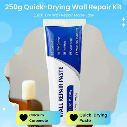 Drywall Patch Repair Kit 250g Wall Mending Agent Multi-functional Quick-drying Paste Adhesive Heavy Duty Concrete Sealant Waterproof Self-adhesive-JY