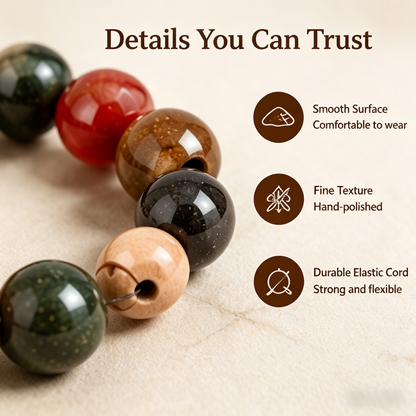 ✨ Five Elements Herbal Incense Bead Bracelet | Traditional Chinese Wellness Jewelry-WBJ