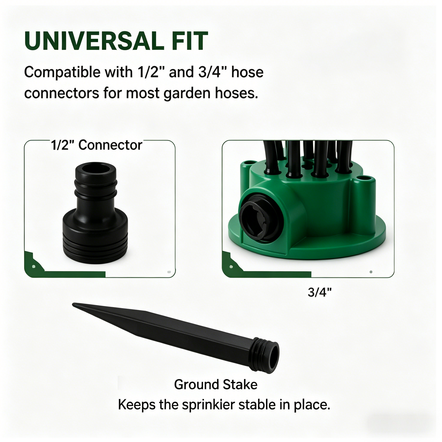 🌱 12-Head 360° Adjustable Garden Sprinkler | Water Every Corner of Your Yard-WBJ