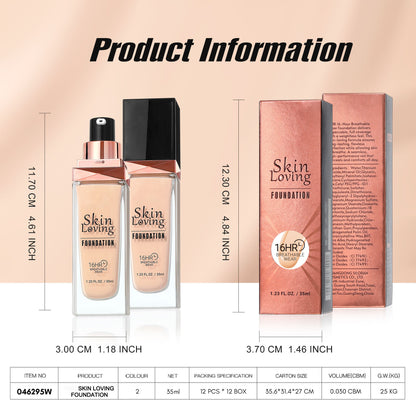 Long-Wearing Foundation, Transfer-Proof, Long Lasting, High Coverage-TRL