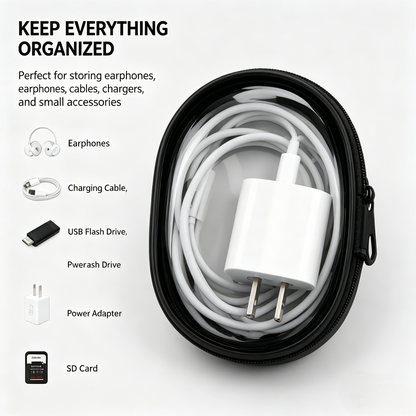 💎 Minimalist Clear Tech Pouch | Stylish & Functional Storage-WBJ
