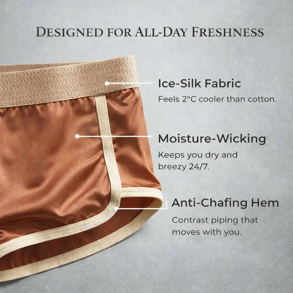 💎Silk Boxer Briefs Designed for Men✦Anti-Chafing -2°C Cooling Ice Silk Comfort✦🎁Today Only: Save 60% + Free Shipping Protected Shipping -III