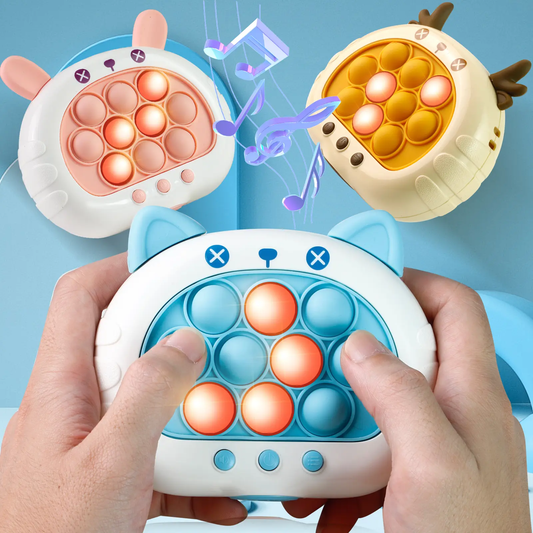 🎮Fast Push Pop Game Toy for Kids – Electronic Puzzle with Lights & Music, Memory Challenge, Multiplayer Mode, Stress Relief Toy for Children-XLB