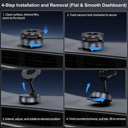 🚗 Super Strong Suction Magnetic Phone Holder for Car & Home -III