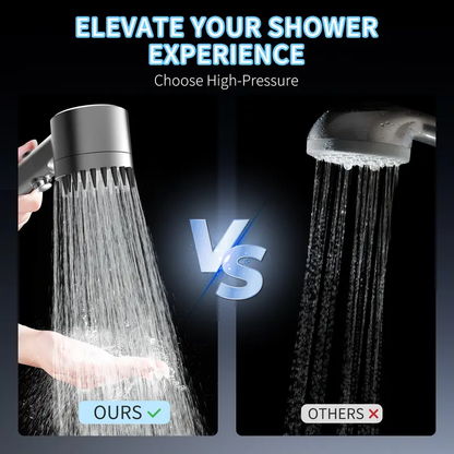 🌊Handheld Shower Head, High Pressure 4-Mode Massage Spray with 60" Hose, Chrome Finish, One-Touch Water Stop, Adjustable Pressure, Easy Install & Water Saving-XLB