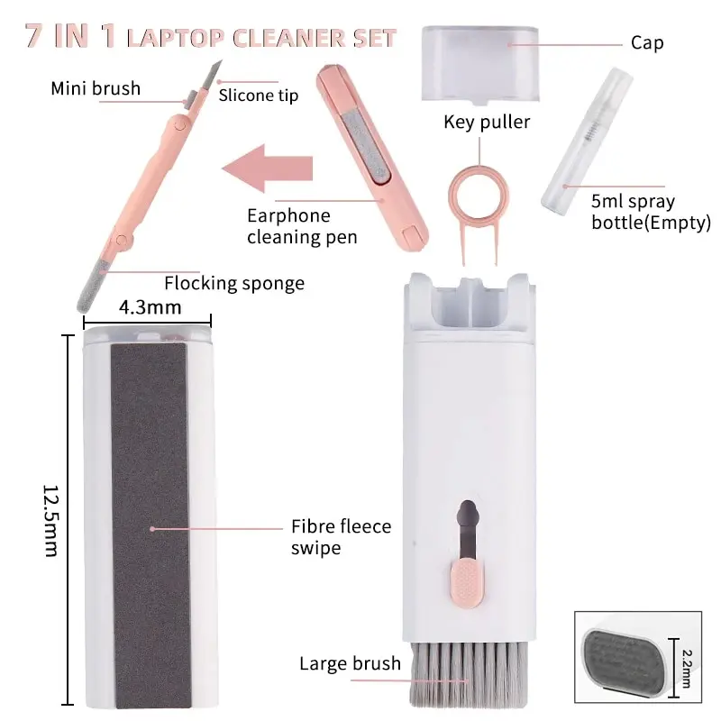 ✨7-in-1 Electronic Cleaning Kit, Keyboard Phone Earphone Cleaning Brush Pen-XLB