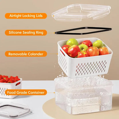12-Pack Fridge Organizers and Storage  – Fresh Produce & Meat Storage Set -III