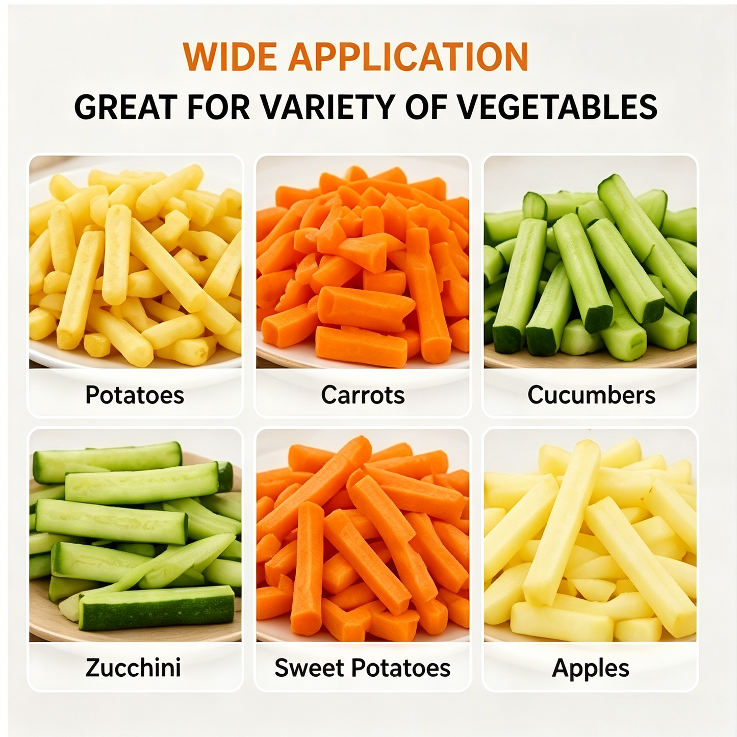 🥕 Multi-Purpose Vegetable Chopper | 2 Blades for Fries, Carrots & More-WBJ