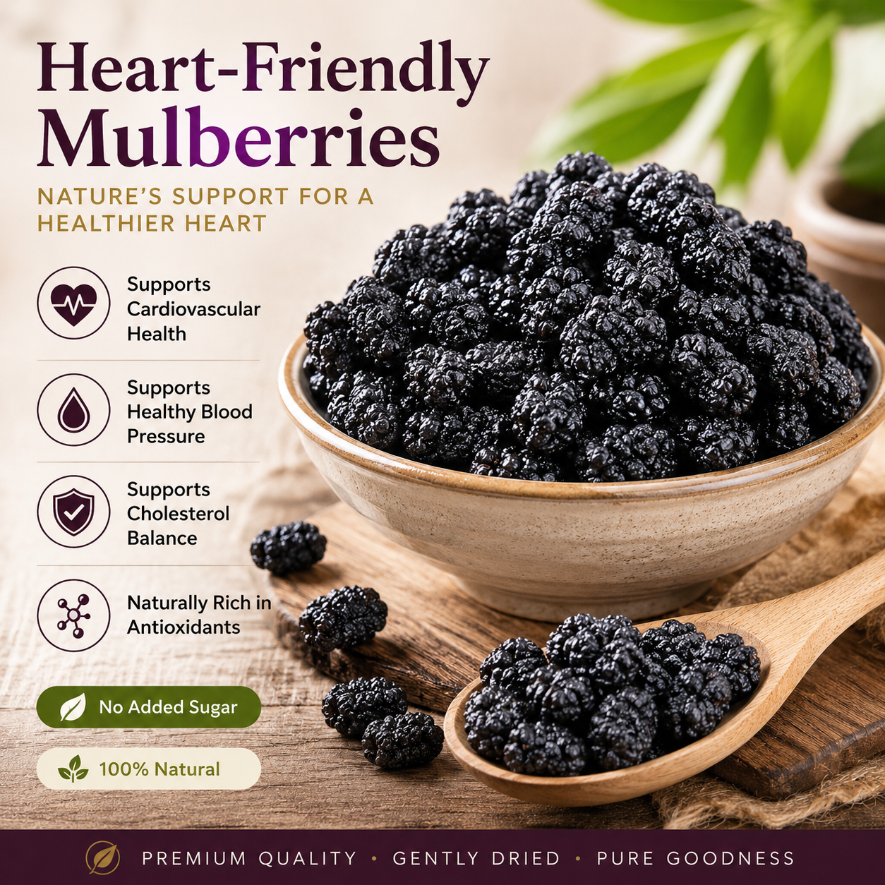 "Premium Highland Dried Mulberries | Care For Your Daily Health! ✨Limited Time Offer!"-LT