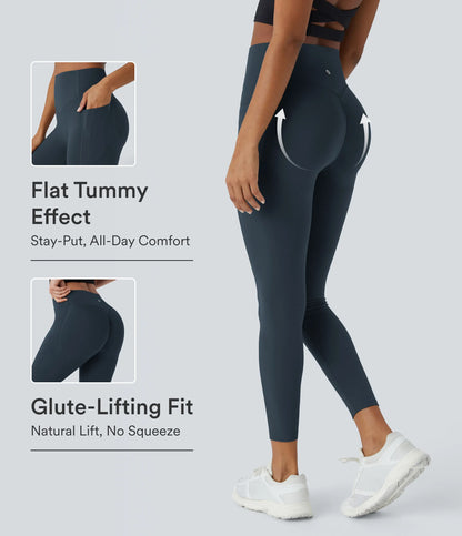 🔥LAST DAY 50% OFF-Formende Workout-Leggings mit hohem Bund, Seitentaschen-EDC