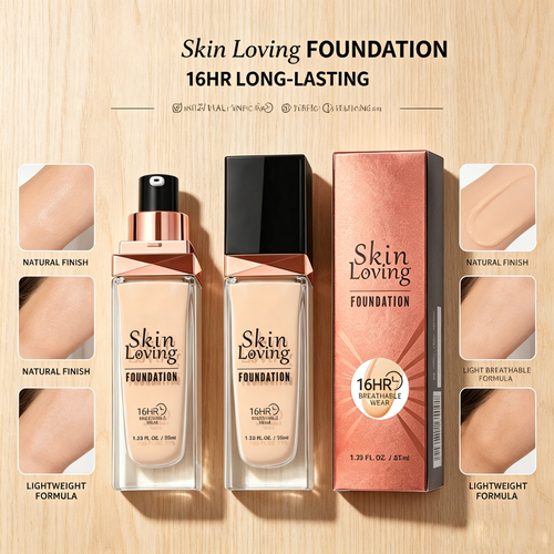 Long-Wearing Foundation, Transfer-Proof, Long Lasting, High Coverage-TRL