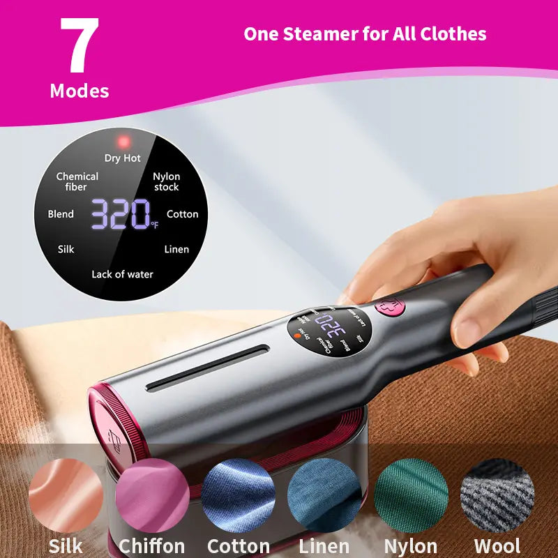 2-in-1 Smart Travel Steamer & Iron 💨 90° Swivel Handle | Fast Heating-III